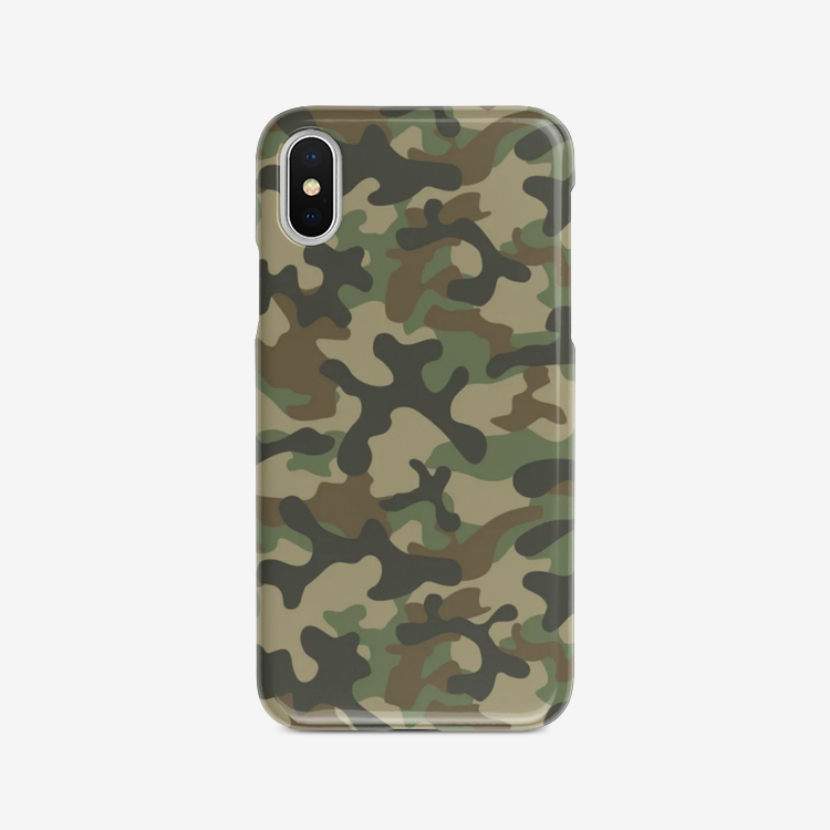 Camo Phone Case | iPhone | Military Brown Camouflage