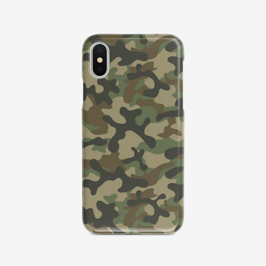 Camo Phone Case | iPhone | Military Brown Camouflage