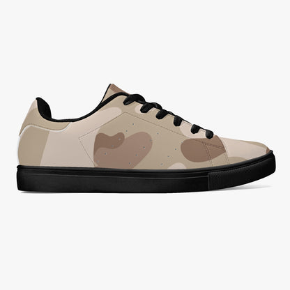 Camo Sneakers | Classic Low-Top Leather | Desert Brown