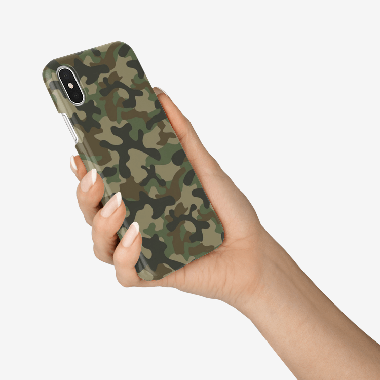 Camo Phone Case | iPhone | Military Brown Camouflage