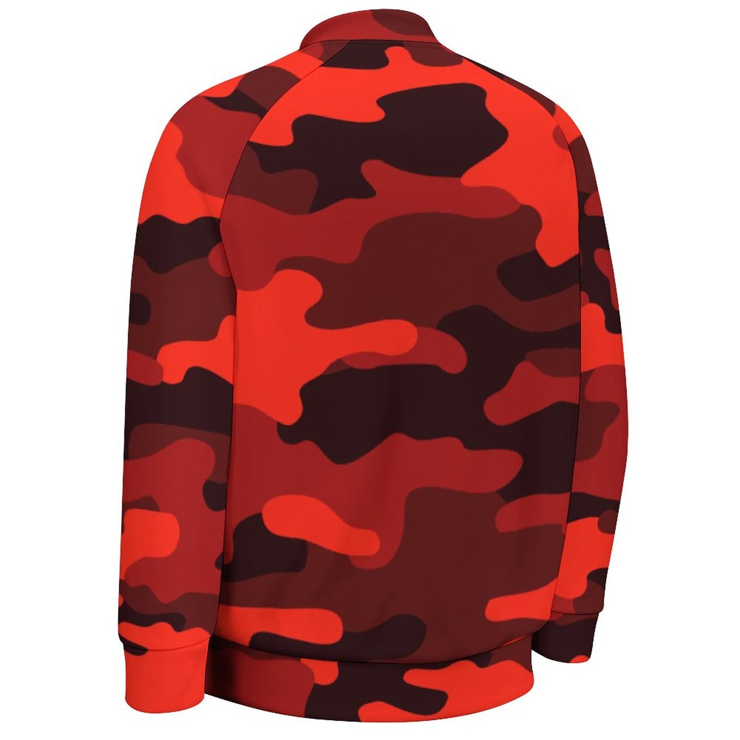 Men's Camo Jacket | Scarlet Red & Black Camouflage