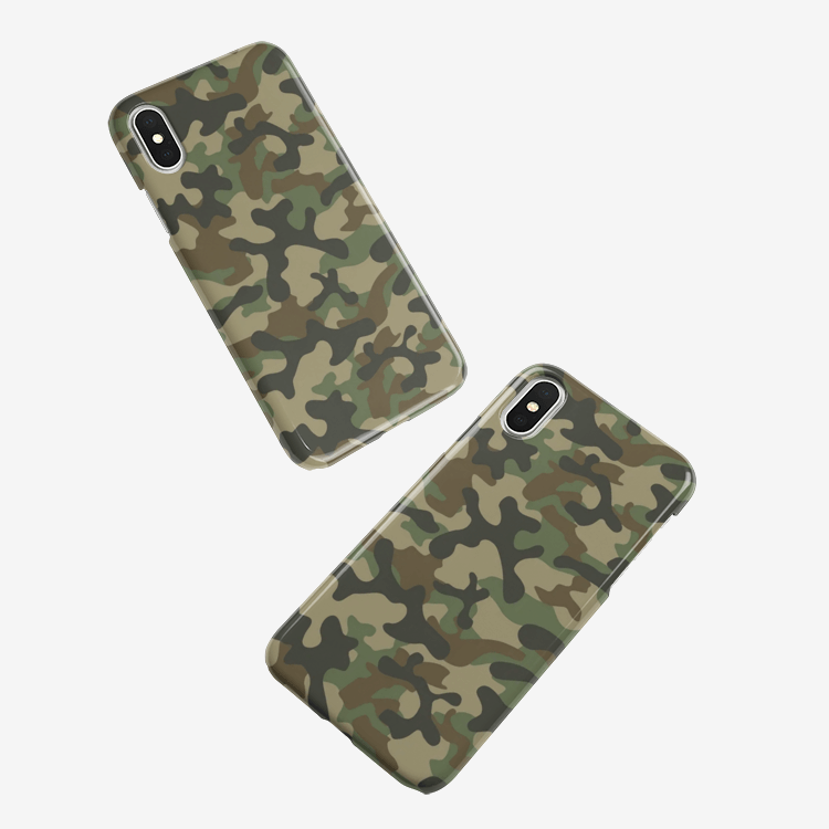 Camo Phone Case | iPhone | Military Brown Camouflage