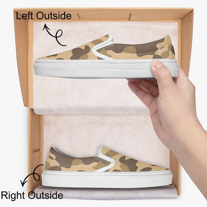 Camo Slip-On Shoes | Khaki Camouflage