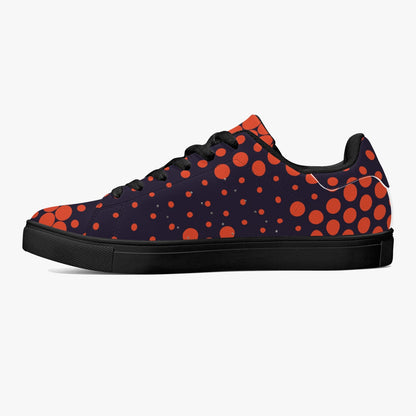 Camo Sneakers | Classic Low-Top | Orange & Blue Digital