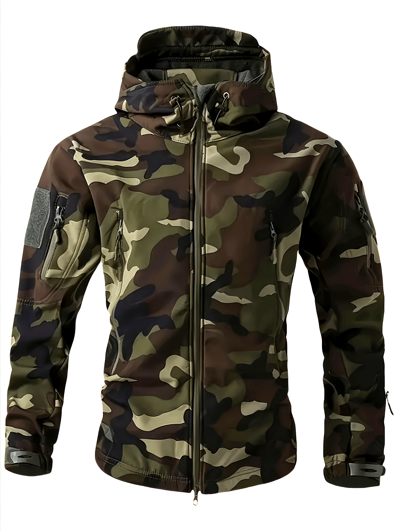 Men's Camouflage Hooded Jacket | Multi-Pocket Outdoor Coat