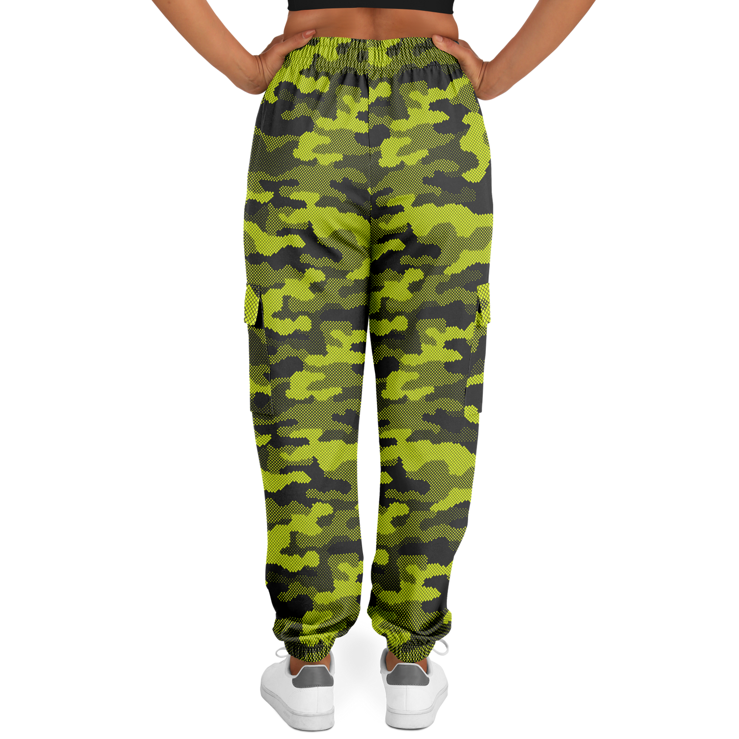 Green Dotted Camo Cargo Pants | Unisex