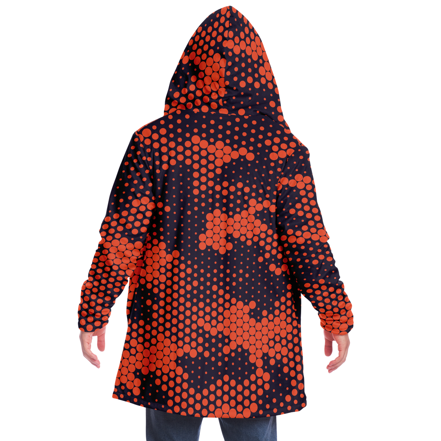 Camo Cloak | Orange & Blue Digital Camouflage | Microfleece