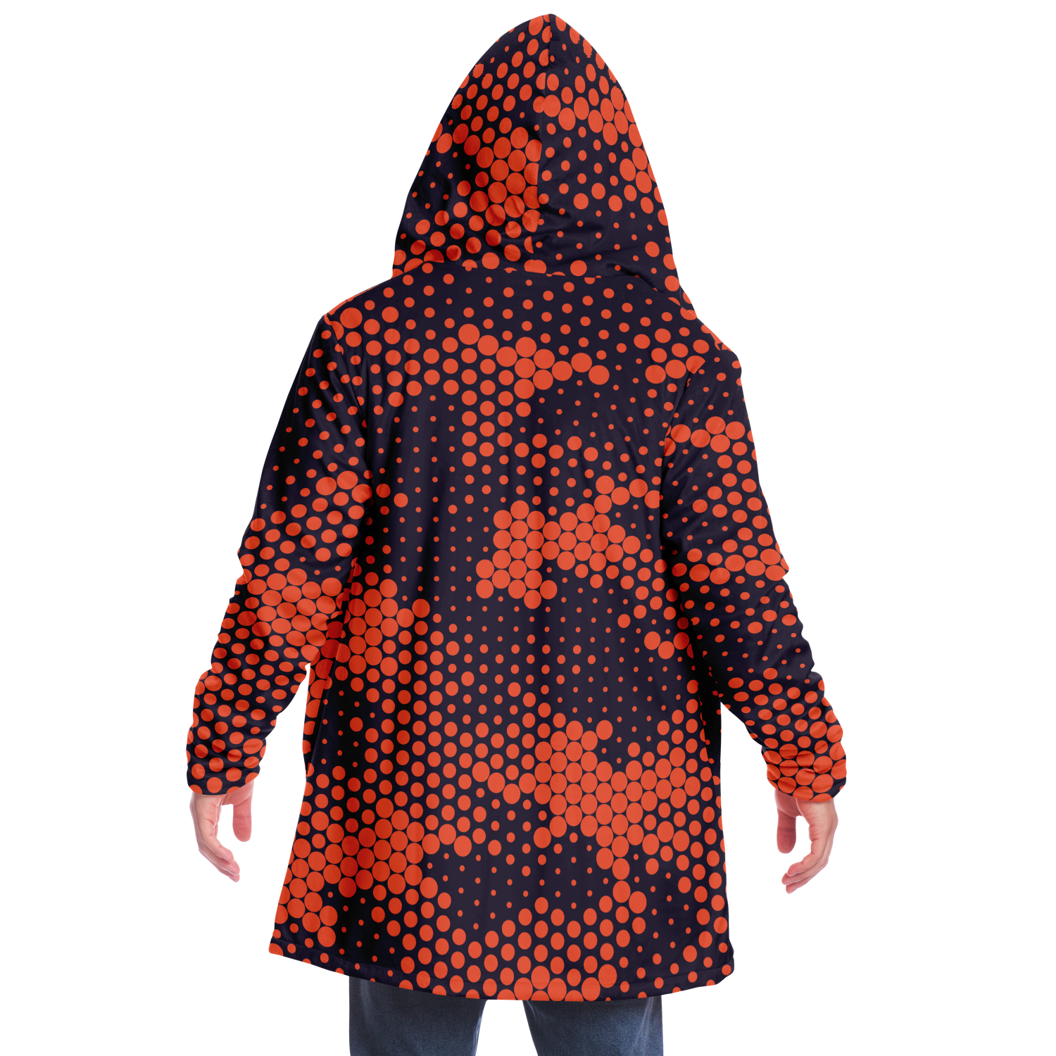 Camo Cloak | Orange & Blue Digital Camouflage | Microfleece