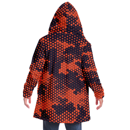 Camo Cloak | Orange & Blue Digital Camouflage | Microfleece