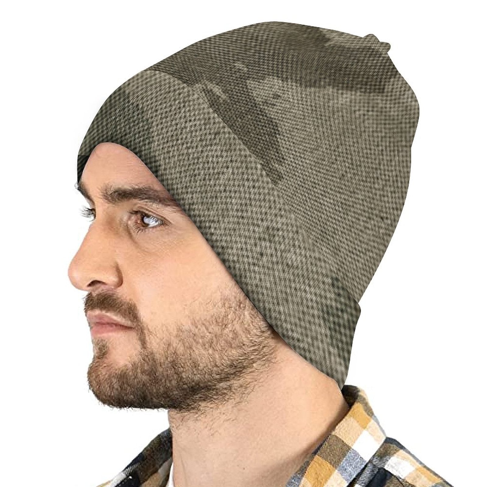 Camo Beanie | Dirty Old Brown Camouflage