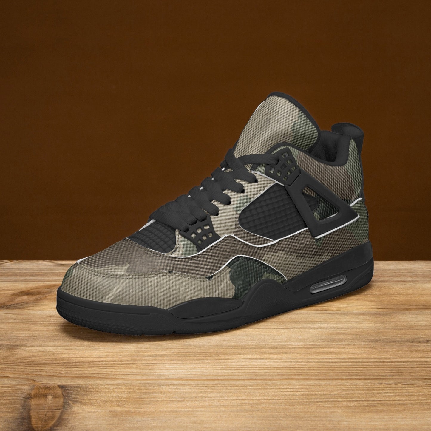 Camo Jordans AJ4 | Dirty Brown Camouflage