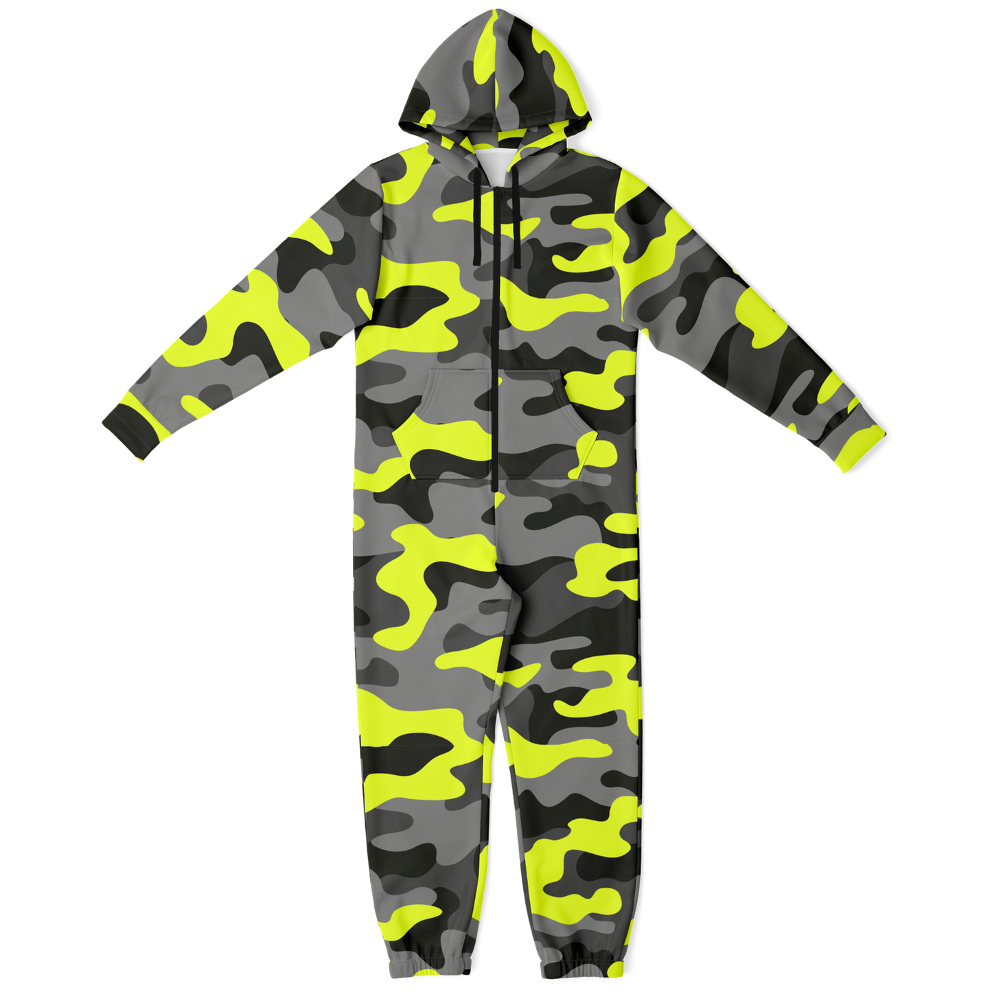 Camo Jumpsuit | Yellow, Black, and Gray Camouflage