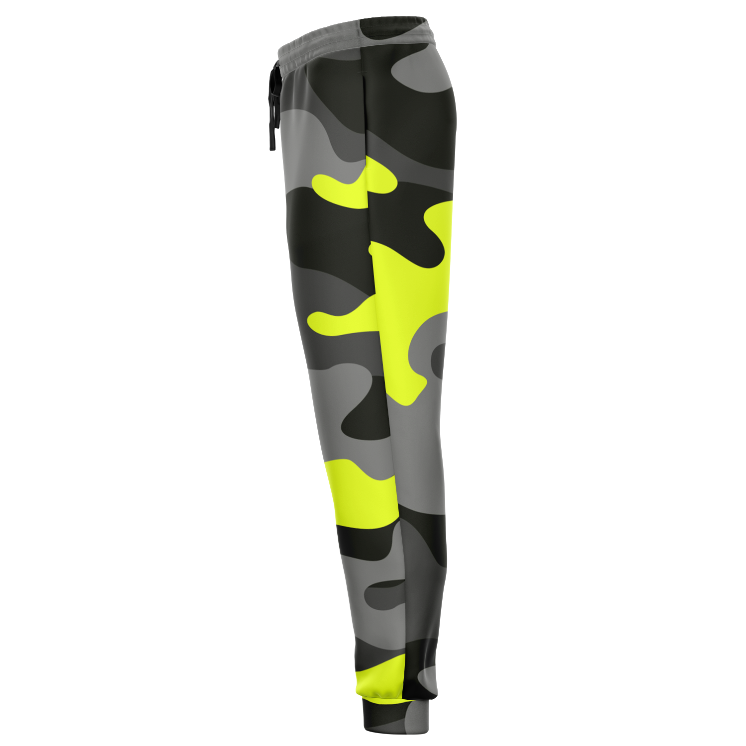 Camo Joggers | Unisex | Black, Gray & Yellow