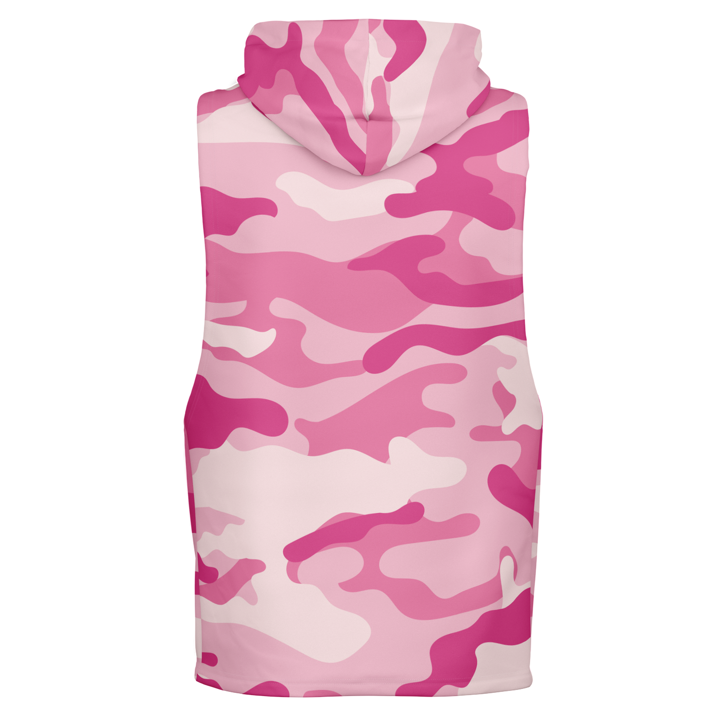 Sleeveless Hoodie | Lavender Pink Camouflage