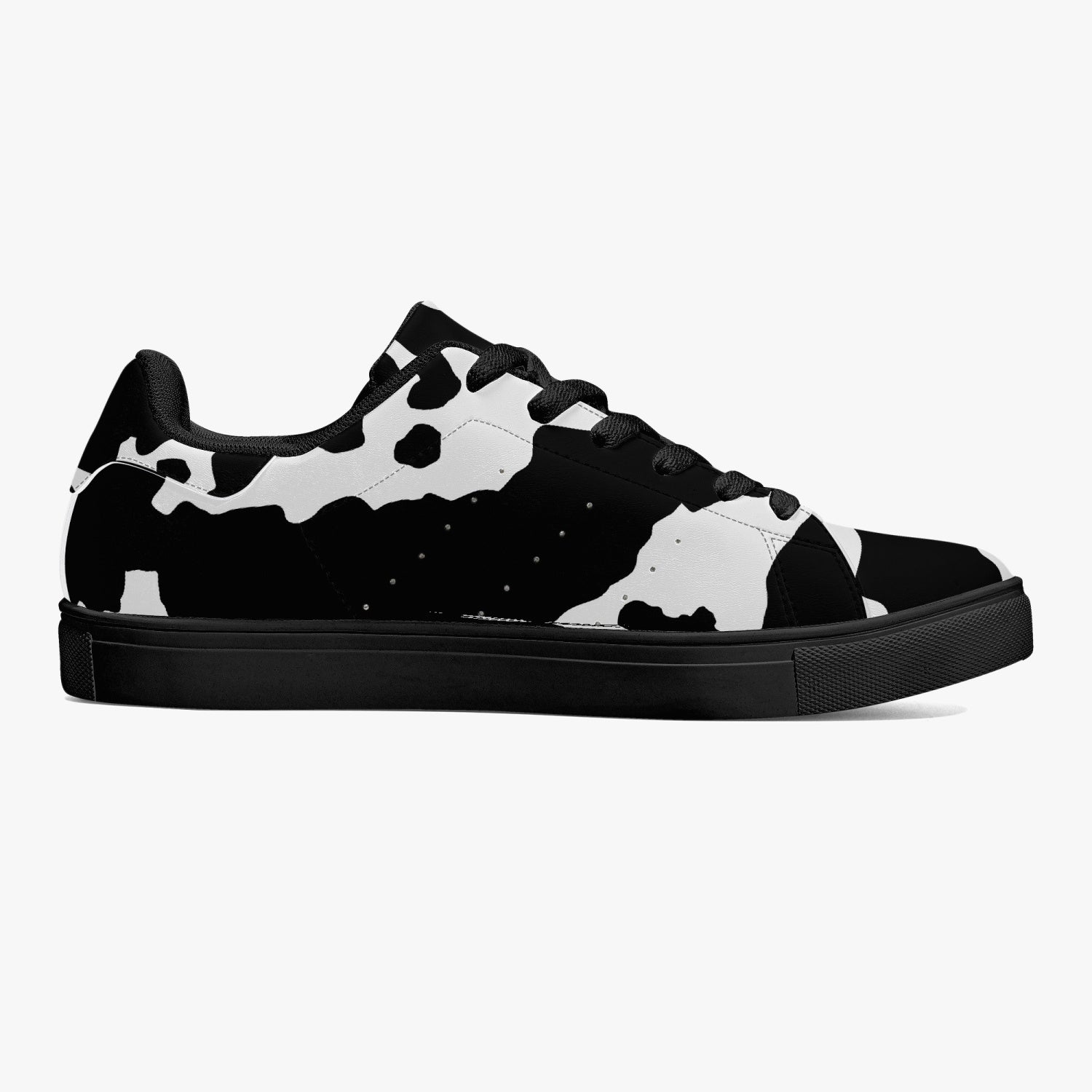 Camo Sneakers | Classic Low-Top Leather | Black & White