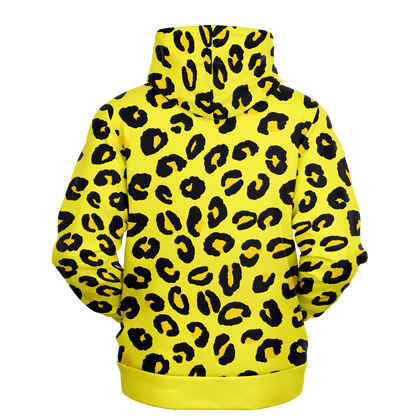 Leopard Hoodie | Black and Yellow Pattern | Unisex