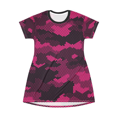 Camo T-Shirt Dress | Digital Pink Camouflage