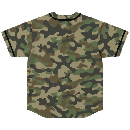 Camo Baseball Jersey | Military Brown Camouflage