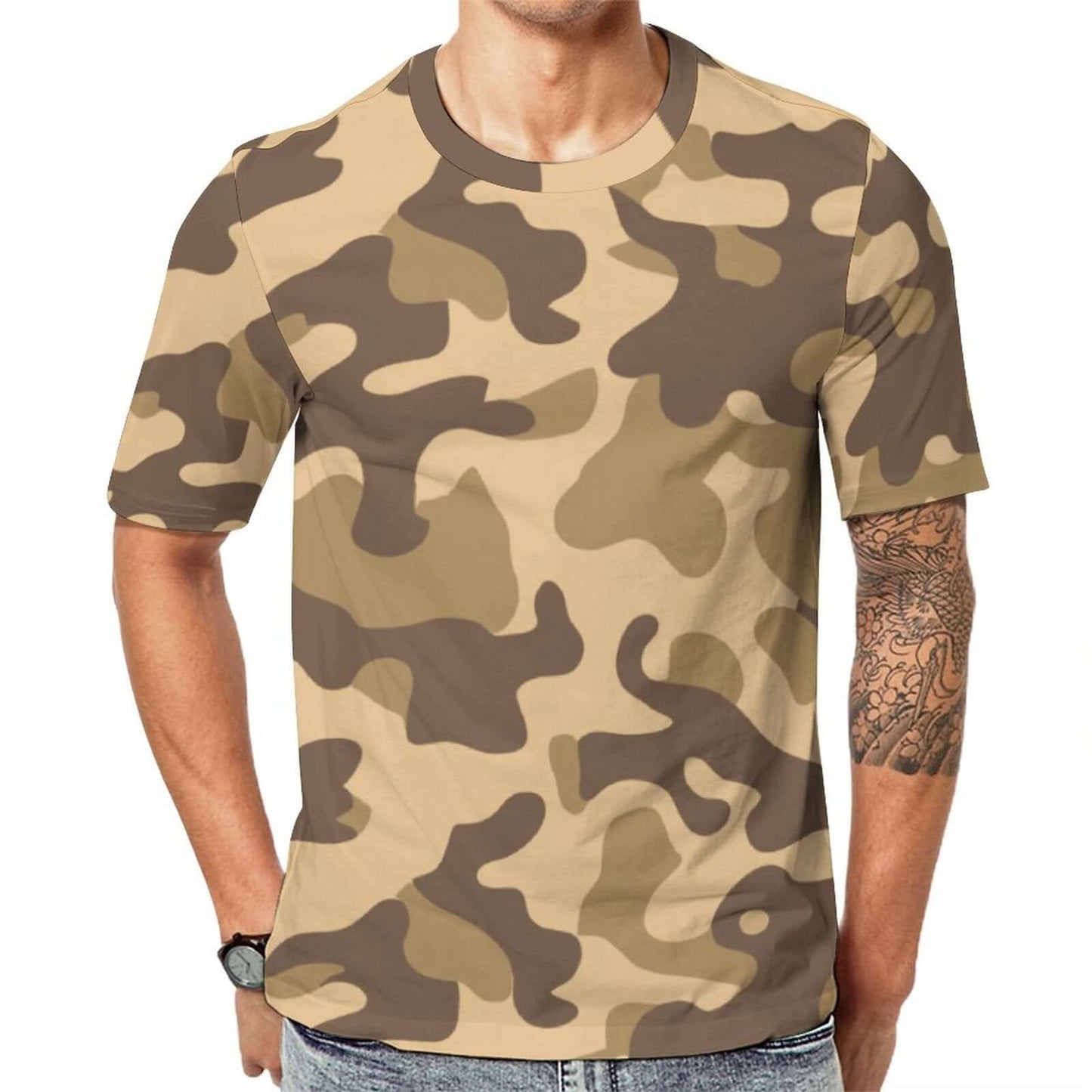 Camo Shirt | Khaki Camouflage T