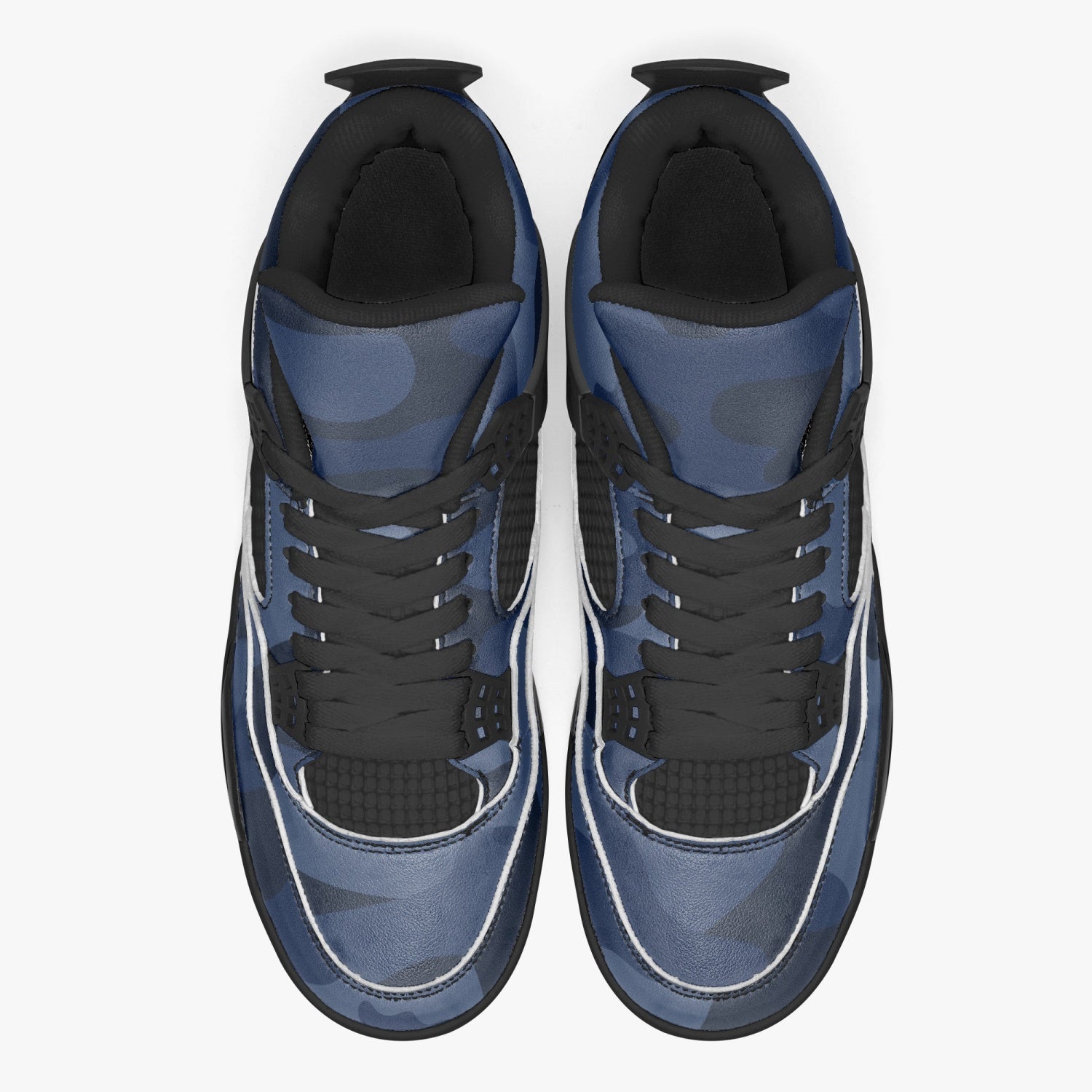 Camo Jordans AJ4 | Deep Blue Camouflage