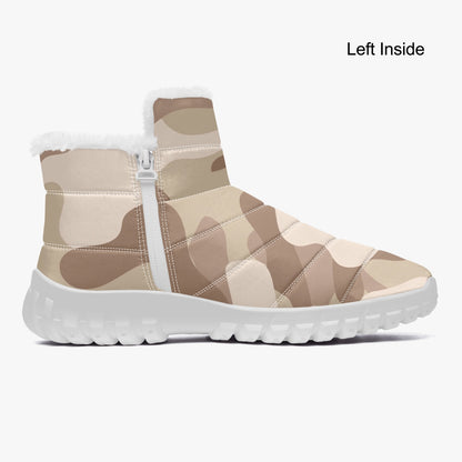 Camo Boots | Cotton-pad Fur Zipper Up | Desert Brown