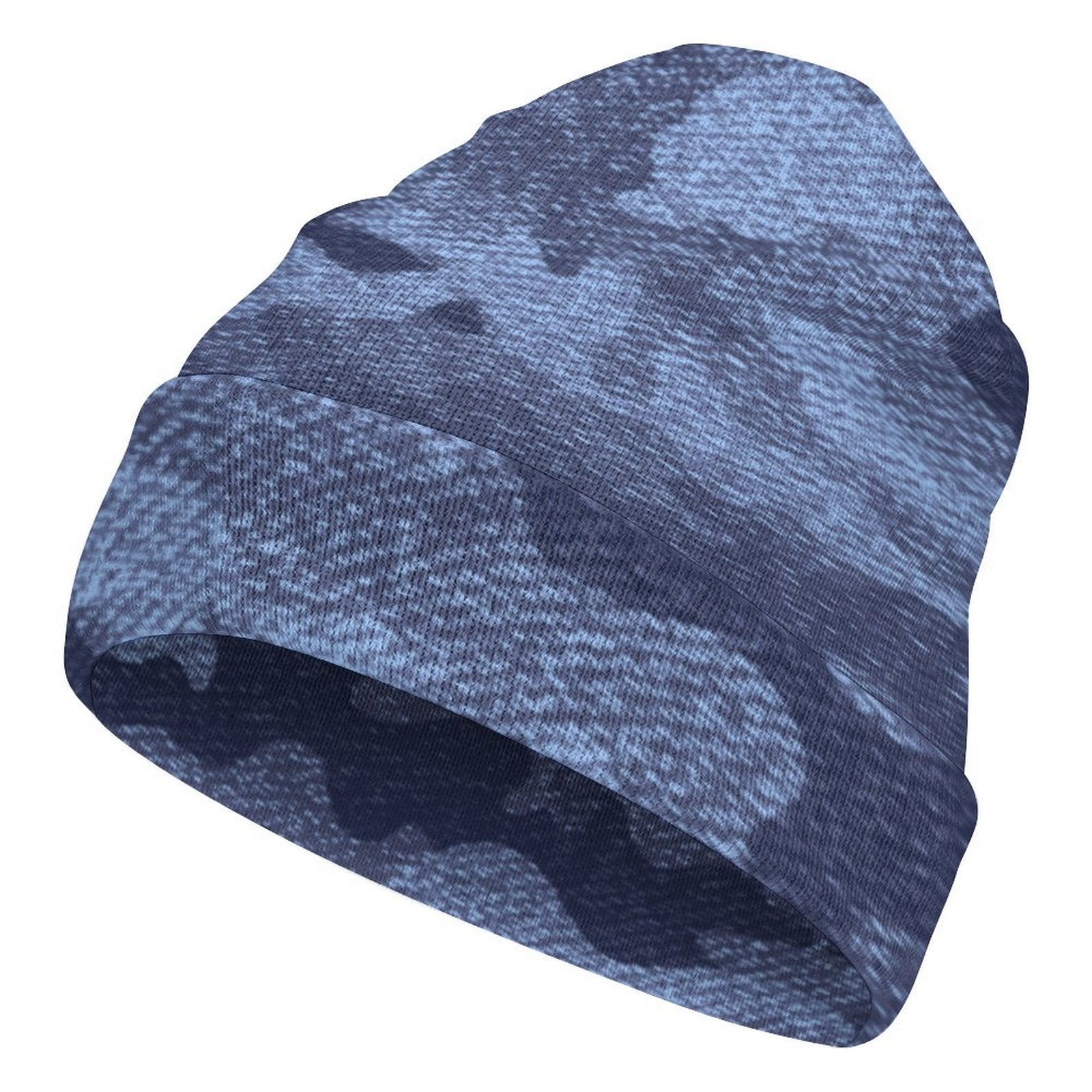 Camo Beanie | Denim Blue Camouflage