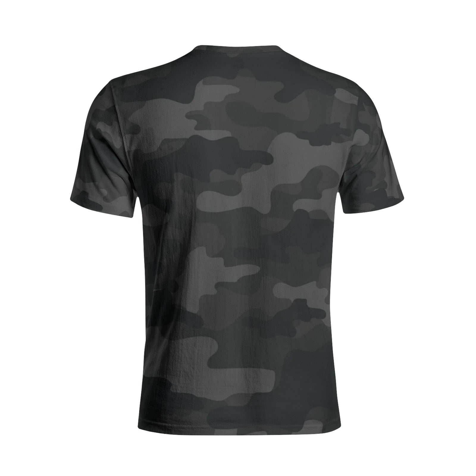 Camo T-shirt | Cotton | Unisex | Black Camouflage