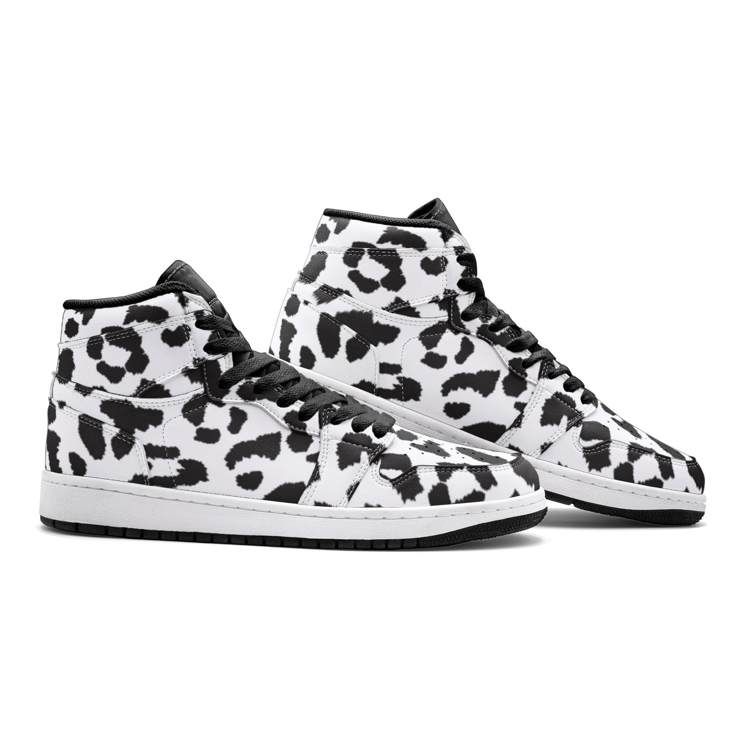 Leopard Sneakers AJ1 | High-top | Black & White