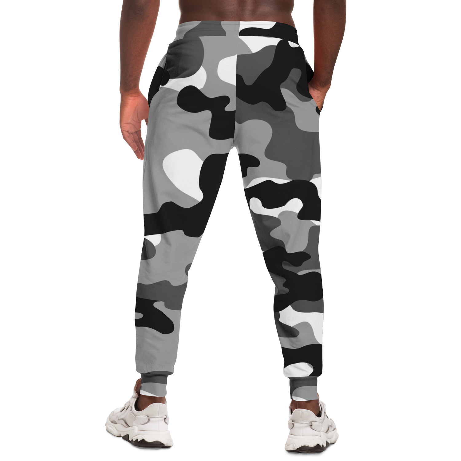 Camo Joggers | Unisex | Black, White & Gray