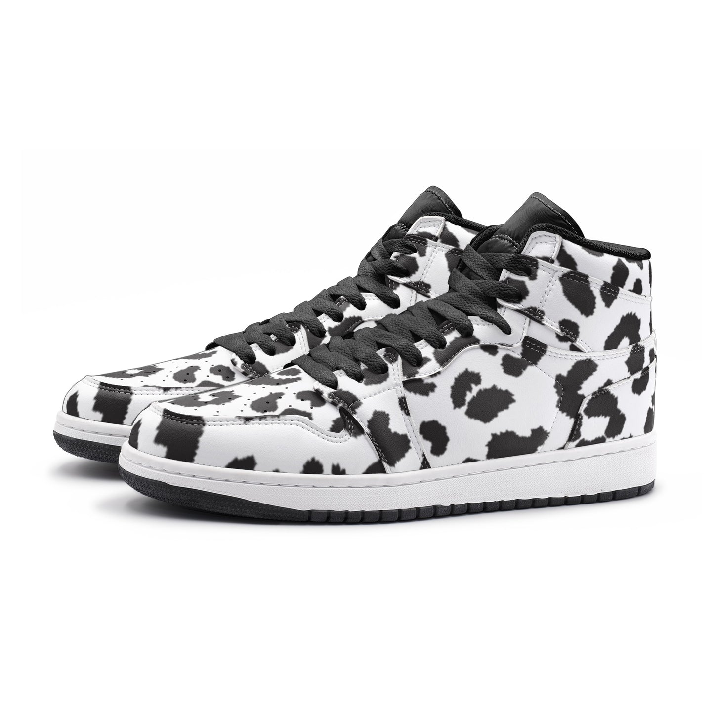 Leopard Sneakers AJ1 | High-top | Black & White