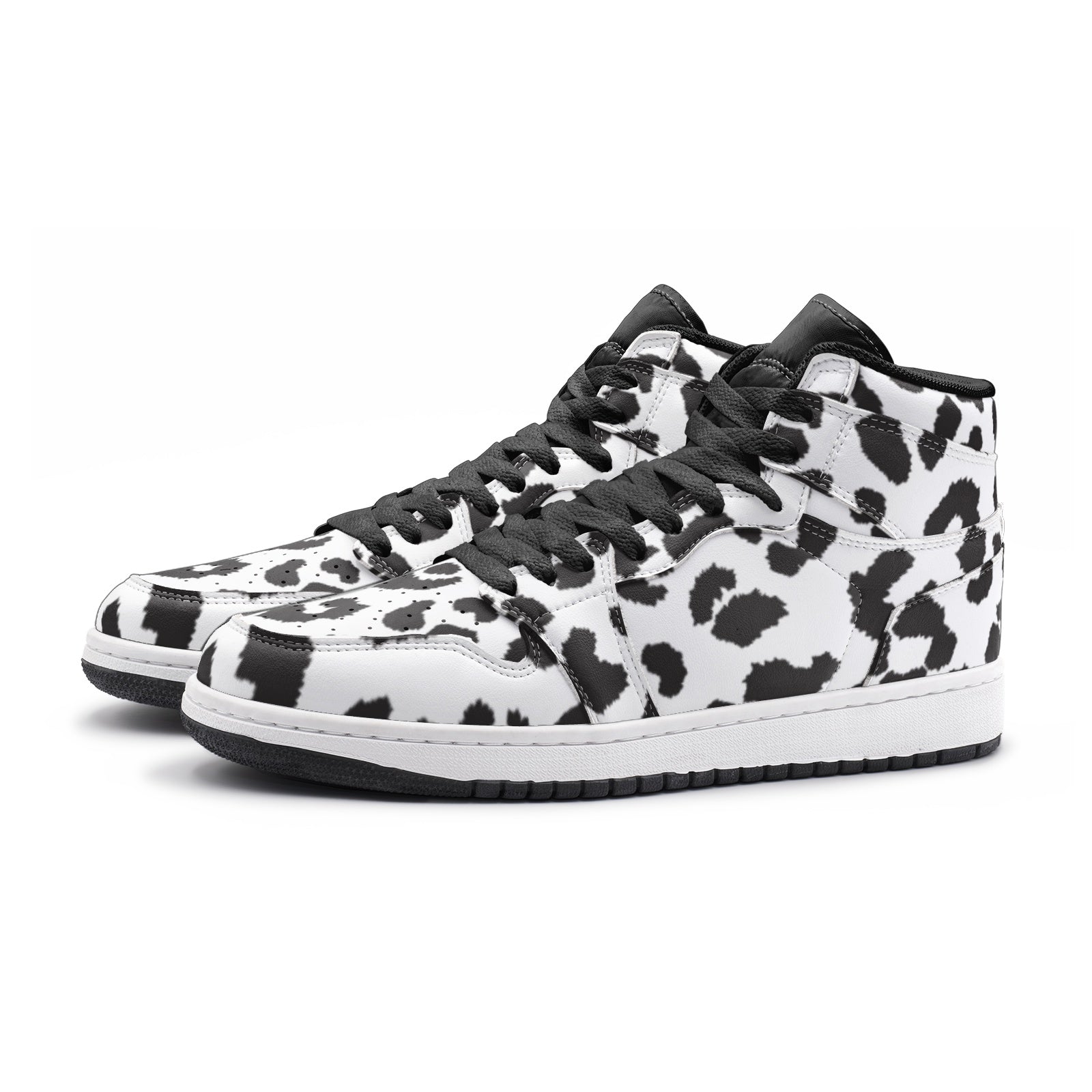 Leopard Sneakers AJ1 | High-top | Black & White