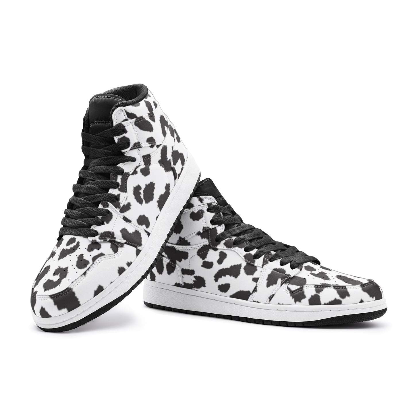 Leopard Sneakers AJ1 | High-top | Black & White