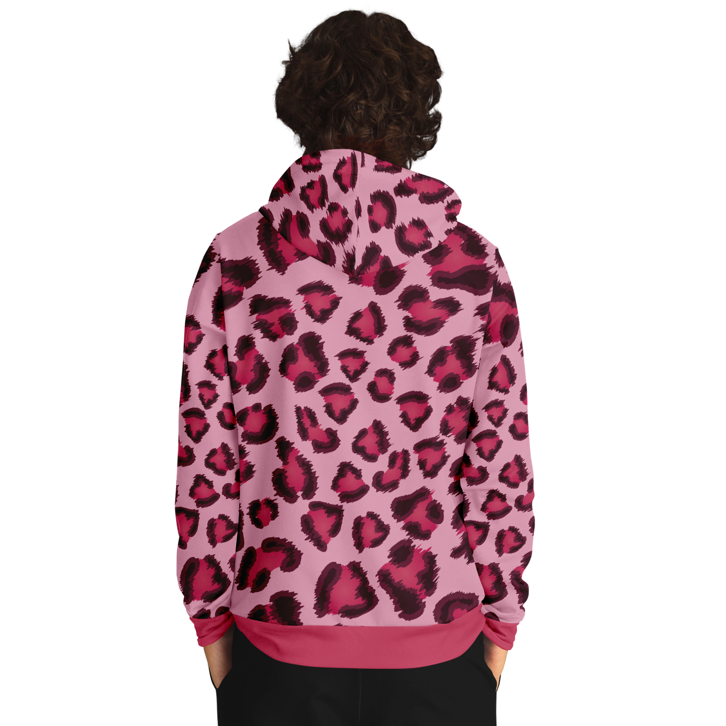 Leopard Hoodie | Pink, Cherry, and Black