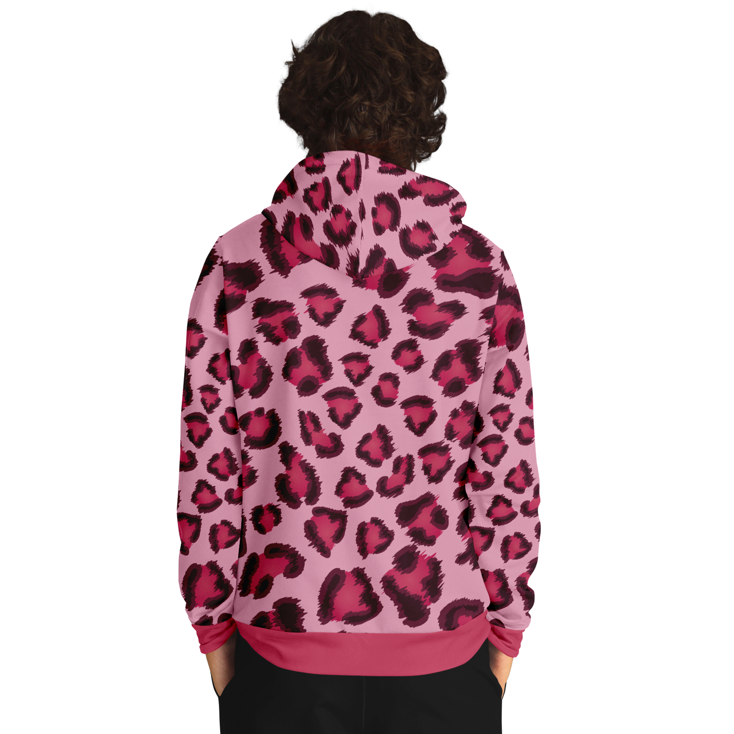 Leopard Hoodie | Pink, Cherry, and Black