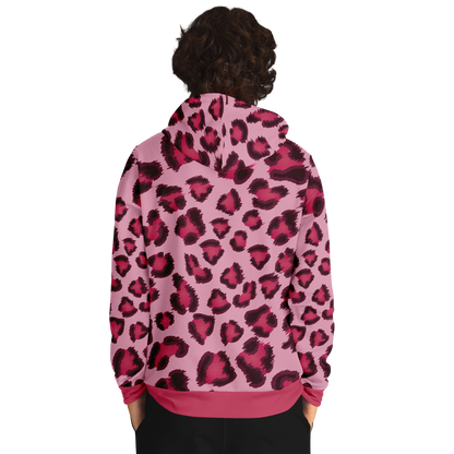 Leopard Hoodie | Pink, Cherry, and Black