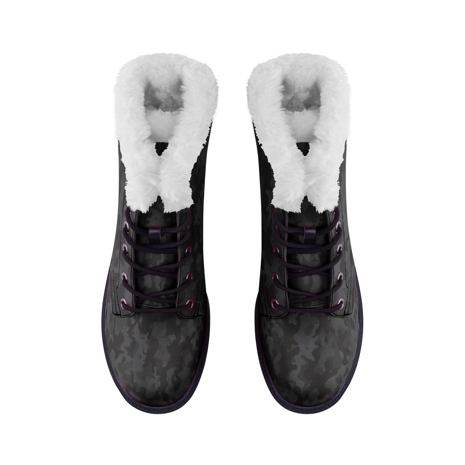 Snow Camo Boots | Black Army Camouflage