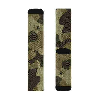 Camo Socks | Green Fabric Camouflage