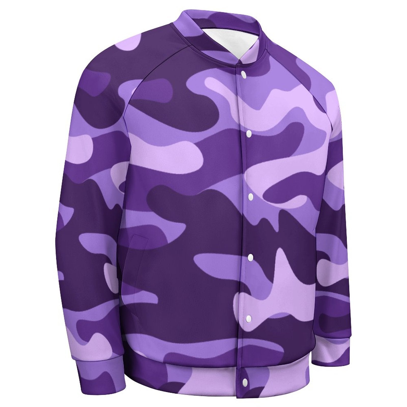 Men's Camo Jacket | Purple Purple, Blue & Mauve Camouflage