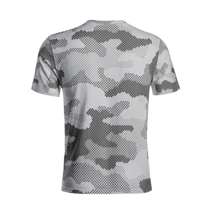 Camo T-shirt | Cotton | Unisex | Gray Digital Camouflage