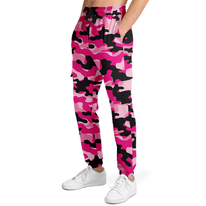 Pink Camo Cargo Pants | Candy, Black, & Cerise Mixed Camouflage