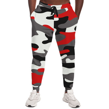 Camo Sweatpants | Unisex | Red, Black & White