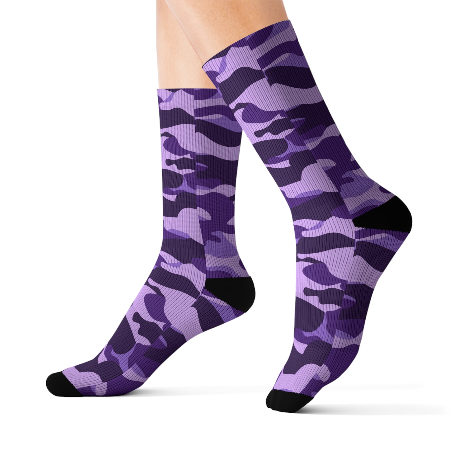 Camo Socks | Purple, Blue & Mauve Camouflage