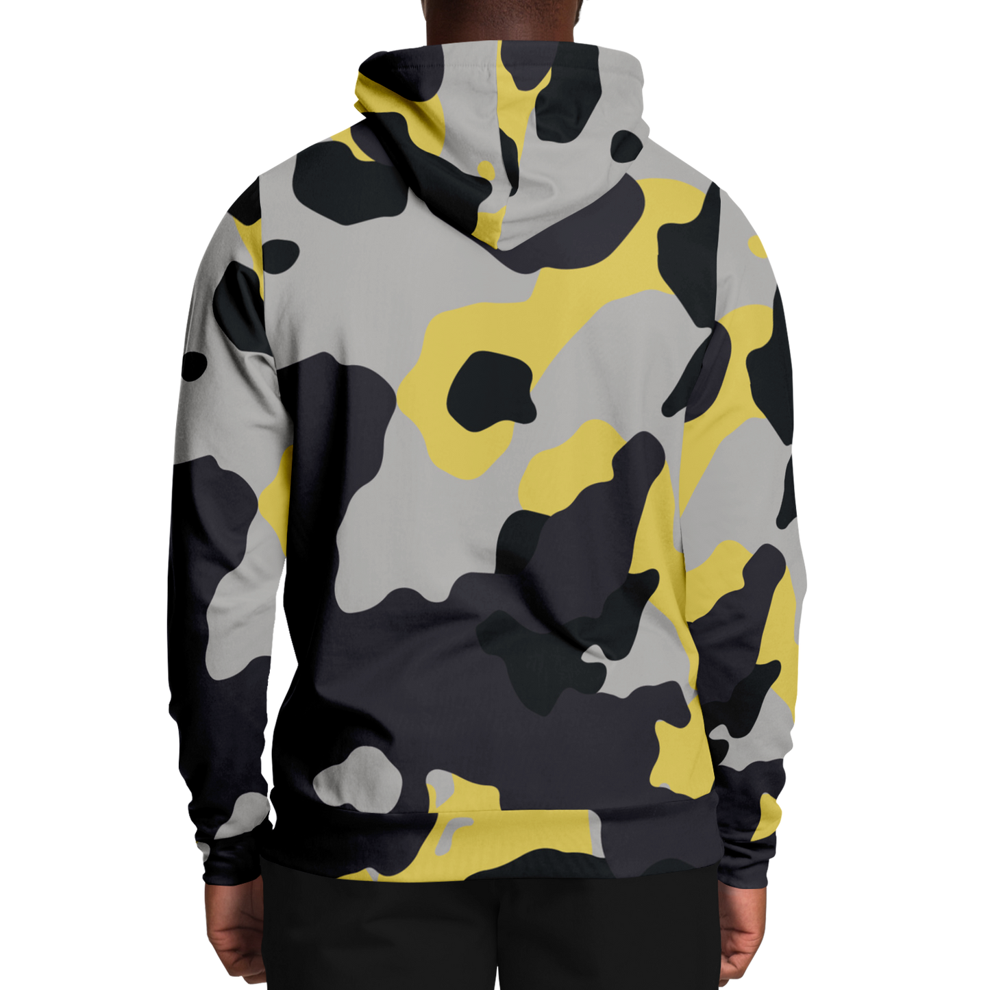 Camo Hoodie | Yellow, Black & Silver Camouflage