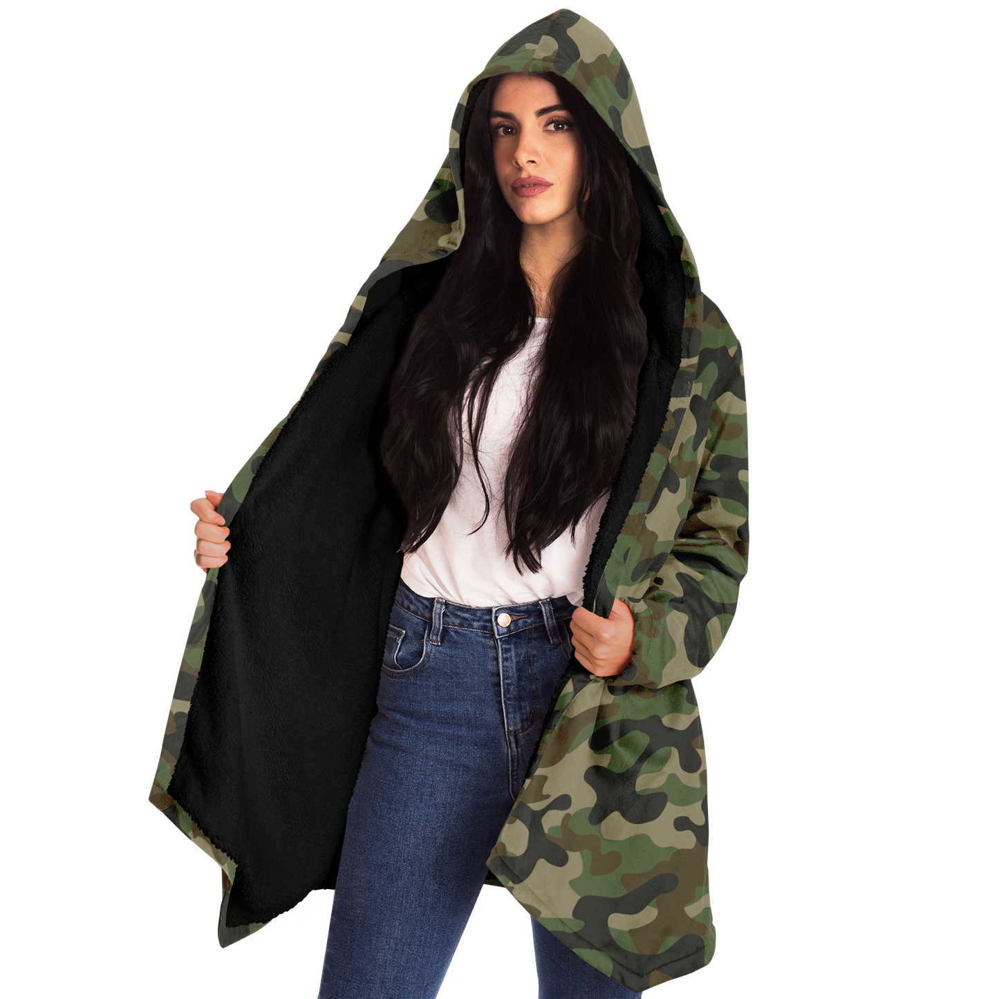 Camo Cloak | Military Brown Camouflage | Microfleece