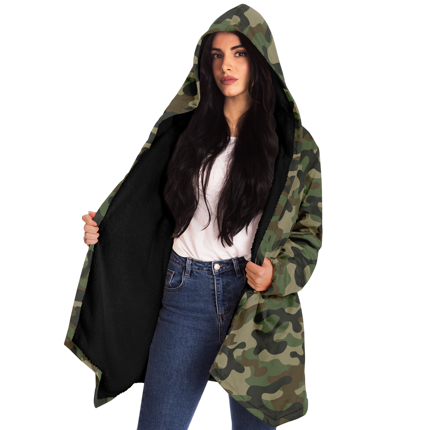 Camo Cloak | Military Brown Camouflage | Microfleece