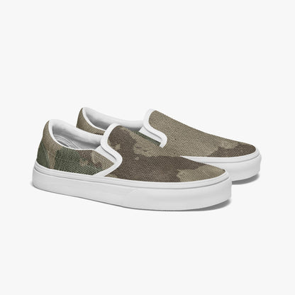 Camo Slip-On Shoes | Dirty Brown Camouflage