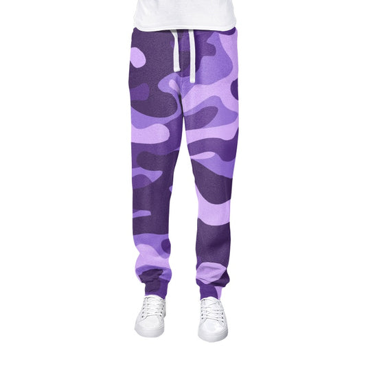 Men's Camo Track Pants | Purple, Blue and Mauve