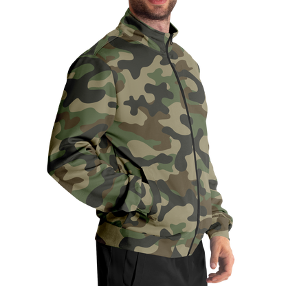 Camo Track Jacket | Military Brown Camouflage