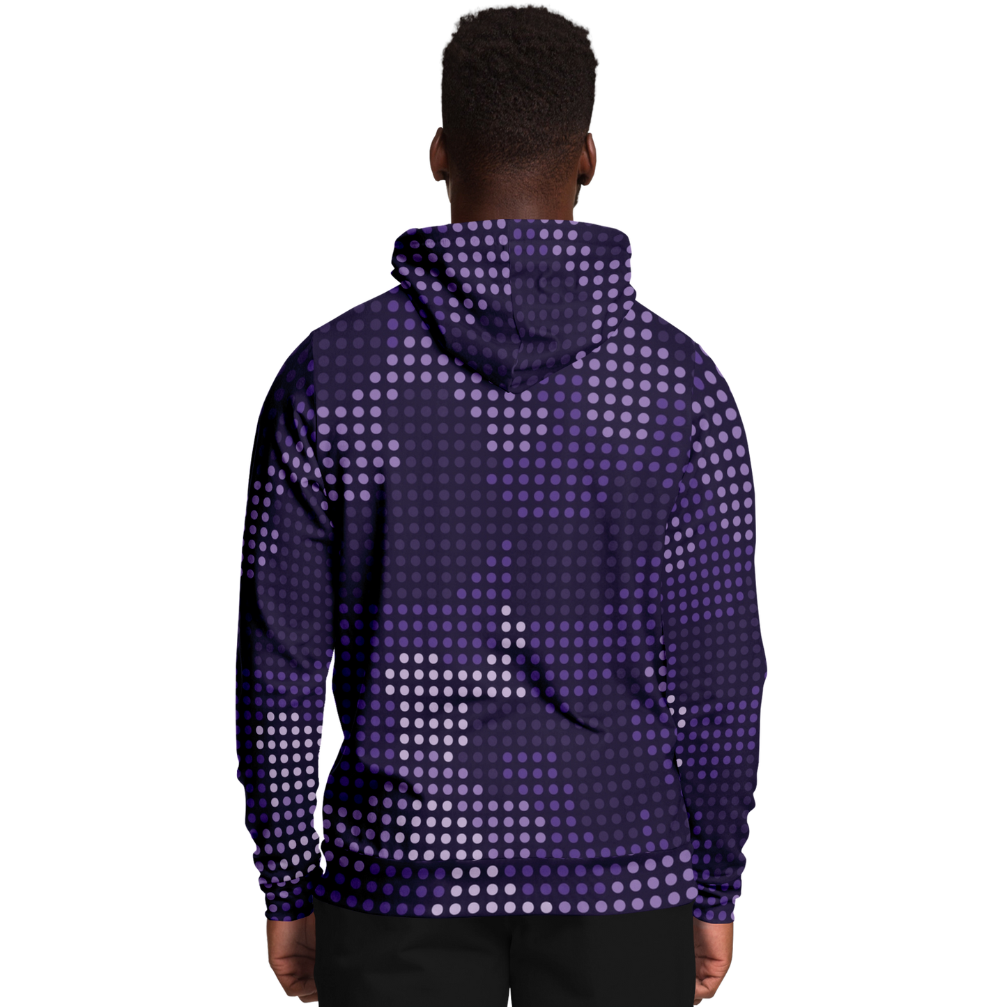 Camo Hoodie | Blue Led Screen Camouflage Pattern