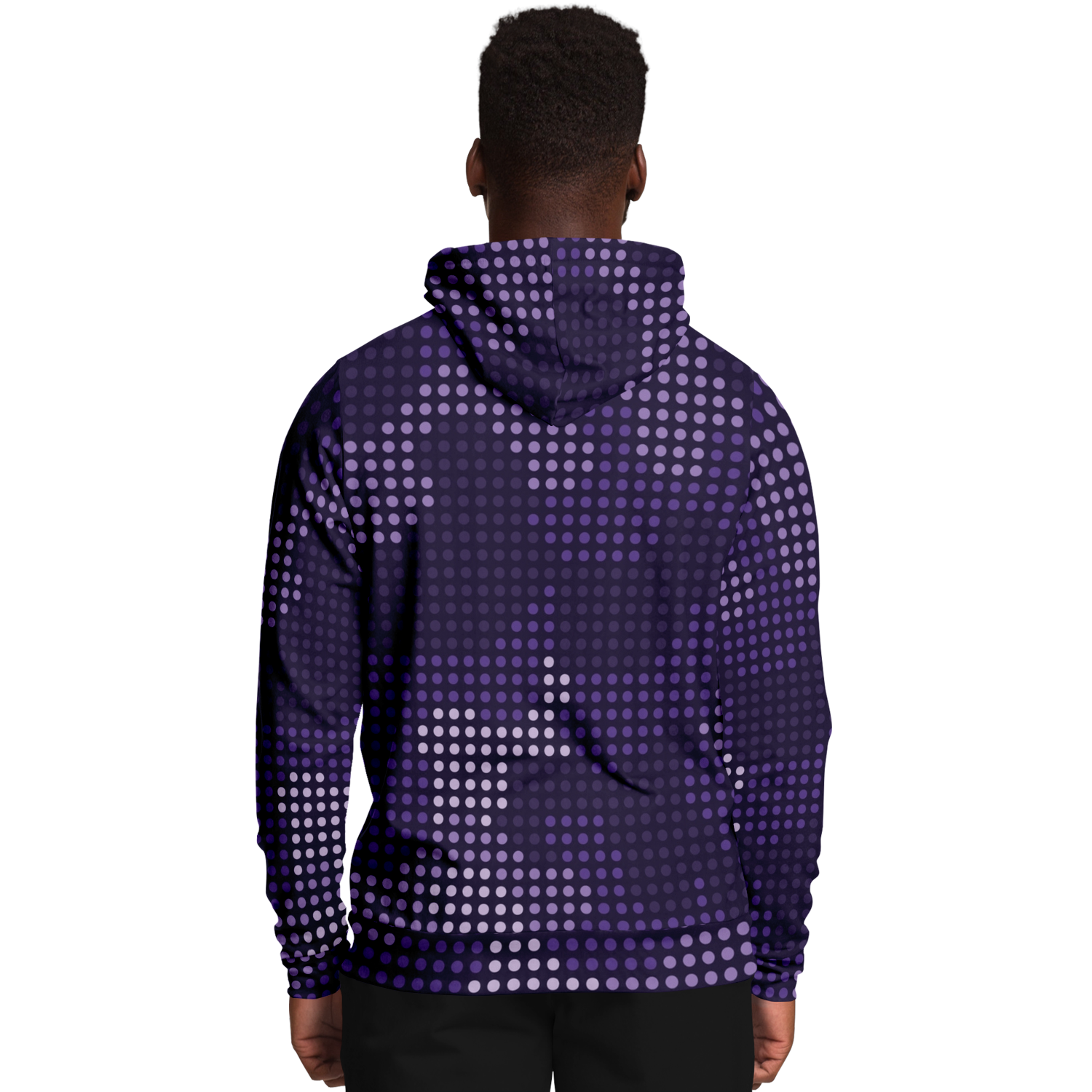 Camo Hoodie | Blue Led Screen Camouflage Pattern